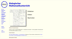 Desktop Screenshot of dialogischer-mathematikunterricht.de