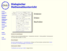 Tablet Screenshot of dialogischer-mathematikunterricht.de